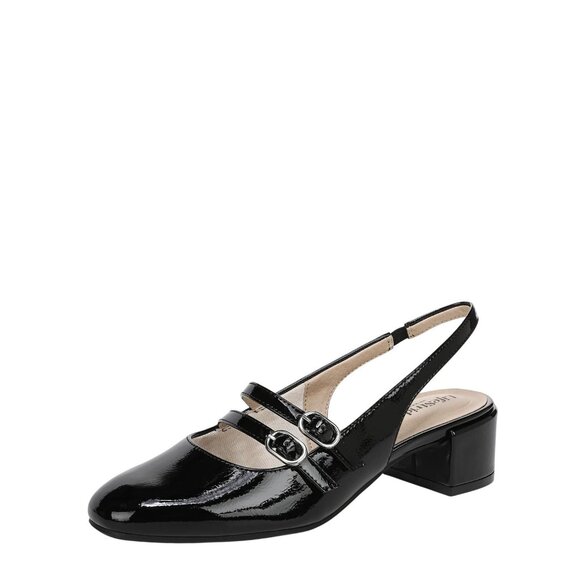 Lifestride Shoes - NWT Lifestride Womens Beatrice Pumps Slingback J3764S2 Black Patent 7.5M